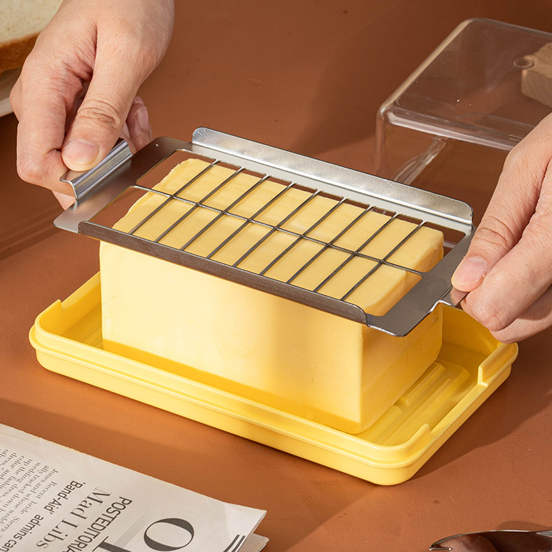 黄油切割储存盒分装保鲜收纳盒冰箱冷冻奶酪芝士片牛油乳酪切神器