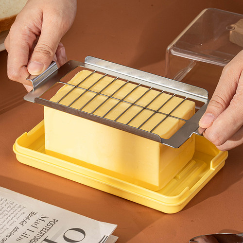 黄油切割储存盒分装保鲜收纳盒冰箱冷冻奶酪芝士片牛油乳酪切神器