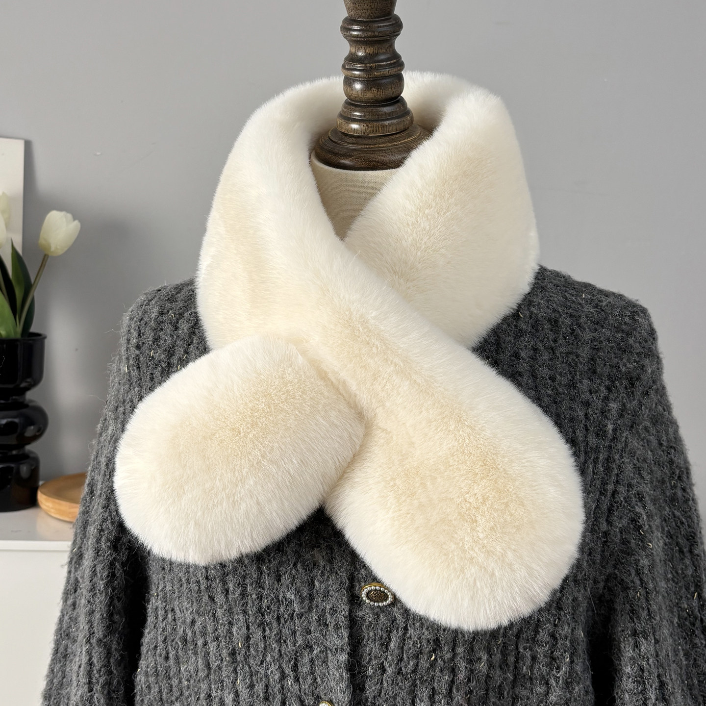 双面毛毛围巾加厚仿獭兔毛绒皮草领子护颈女士仿真貉子毛围脖冬季,服饰配件/皮带/帽子/围巾,围巾/丝巾/披肩,淘宝优惠券,粉丝福利购,淘宝优惠卷
