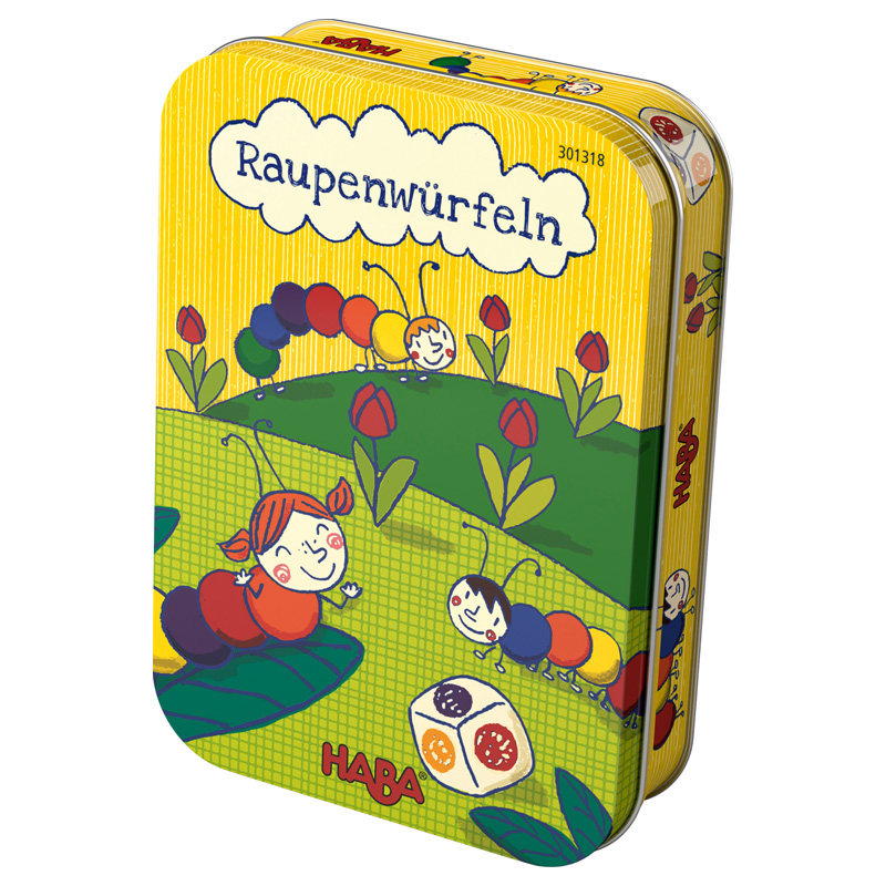 秒杀德国HABA 301318彩虹毛毛虫 3岁以上 儿童桌面棋牌游戏玩具