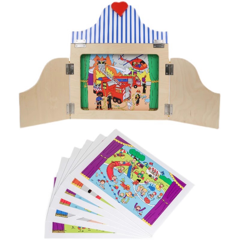 EDUCO迷你手提小剧场手提剧场故事卡 幼儿园亲子互动语言表达教具