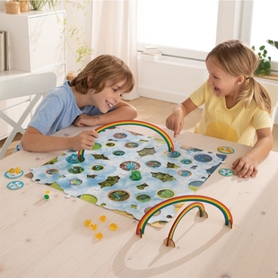 彩虹帮4岁以上 306174 预测判断力 HABA益智玩具儿童桌游 德国原装