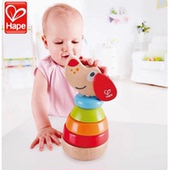 Hape佩佩有声堆塔层层叠叠高1 2岁宝宝儿童益智力玩具木制堆堆乐