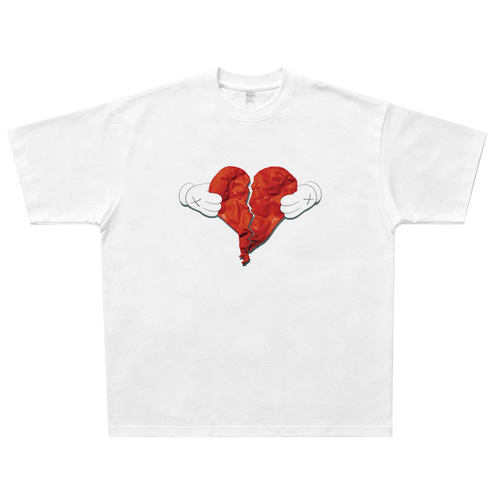 808s & Heartbreak心碎节拍Kanye West美式T恤嘻哈说唱hiphop短袖