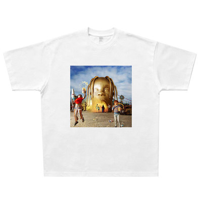 Astroworld Travis Scott美式复古纯棉T恤vintage宽松说唱Rap短袖