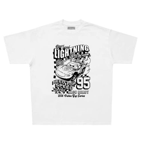 90s迪士尼赛车总动员 闪电麦昆Lightning McQueen美式vintage tee