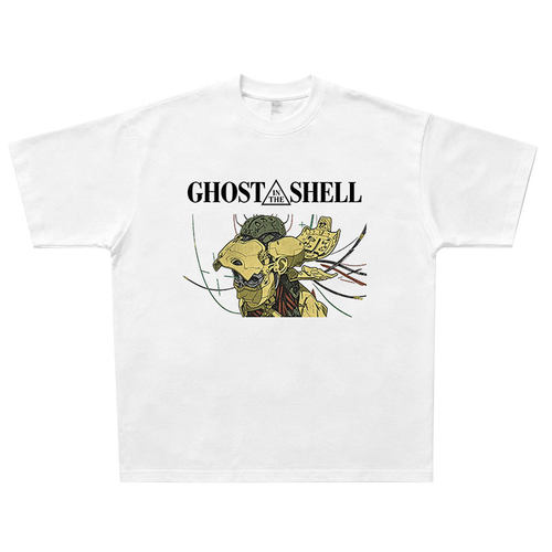 攻壳机动队 GHOST IN THE SHELL机械艺伎 动漫复古T恤vintage短袖
