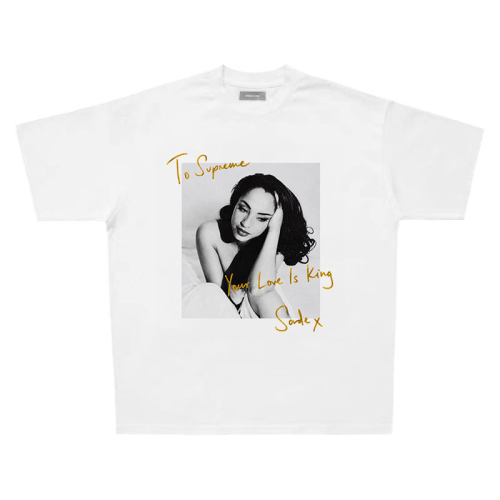 Sade 莎黛T恤 Your Love Is King 小众人像短袖 美式休闲纯棉tee