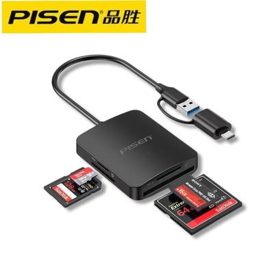 热销品胜多功能SD卡tfMScf高速otg安卓TypeC手机电脑四合一读卡器