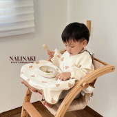 韩国宝宝吃饭小熊ins防脏神器婴儿罩衣餐椅围兜防脏一体 清仓