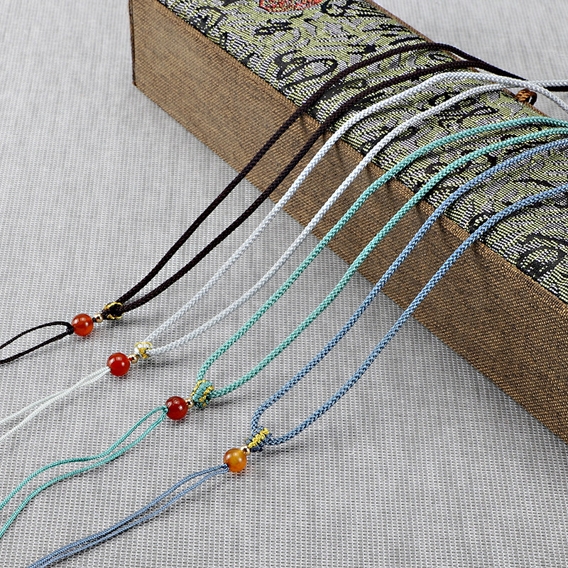 手工编织项链挂绳挂坠玉坠翡翠玉器玉佩吊坠挂件绳子男女