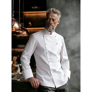 浙衣依高端双排厨师服酒楼酒店行政总工作服厨厨师长米其林大厨服