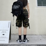 100棉宽松女男短裤五分多袋裤迷彩夏季工装裤潮流102B-2K6021P48，男装牛仔裤，星座102B-2