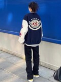 棒球服外套男秋冬美式撞色拼接潮情侣飞行员夹克102B2-JK5056P75，男装夹克，星座102B-2