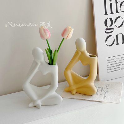 RUIMEN高级感创意ins风陶瓷花瓶