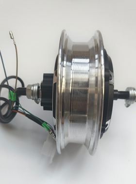 小哈雷10寸无刷碟刹电机36V48V350W500W电动滑板车碟刹电机