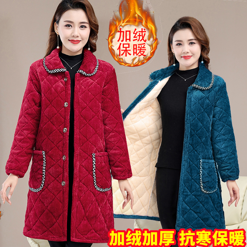 棉中长款休闲加厚棉袄保暖效果好