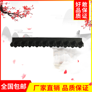 仿古瓦树脂瓦一体中式屋檐装饰塑料小青瓦假门头古建围墙琉璃瓦片