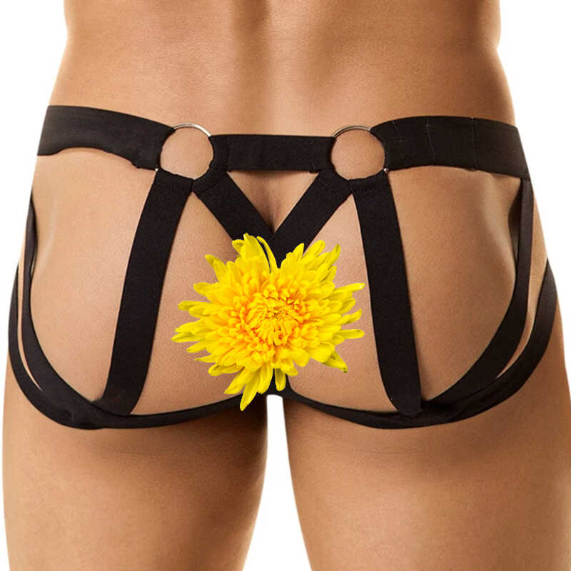 U凸设计男士纯棉透气低腰丁字裤