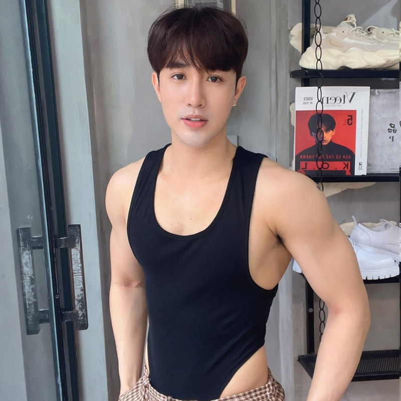 男单丁内裤 彩虹边性感低腰男丁字裤 修身男健身男内裤丁字男士