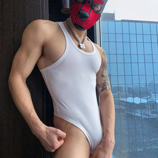无袖背心男士夏季潮牌纯棉健身运动坎肩衣服打底男装白色短袖t恤