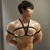 男士 肩带胸带衣胸带性感束缚带衣服夜店酒吧演出捆绑束缚