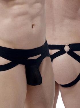 男士丁字裤性感低腰U凸设计个性单丁裤透气U凸设计三角内裤