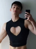 Сексуальная короткая футболка без рукавов, черный бюстгальтер-топ, популярно в интернете