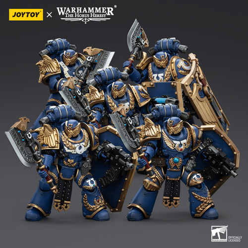 JOYTOY暗源战锤40K荷鲁斯之乱极限战士宗主不屈军团1/18可动兵人