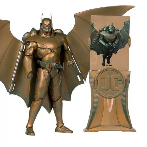 麦克法兰Mcfarlane天国降临蝙蝠侠 铜色版DC可动手办模型玩具
