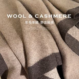 年度鼎奢限定！岛国针织三角巾山羊绒围巾女冬季百搭纯色披肩围脖