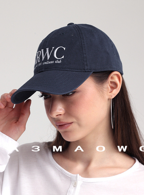 2025年新款帽子棒球帽四季百搭刺绣显脸小鸭舌帽女美式软顶显白色