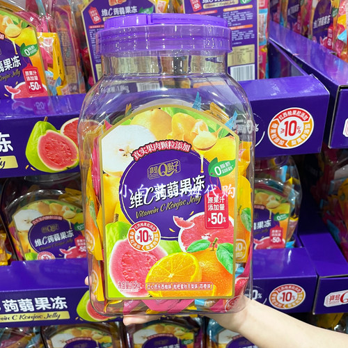 山姆会员店代购 宝岛Q点子 维C蒟蒻果冻1.8kg美味Q糖健康儿童零食