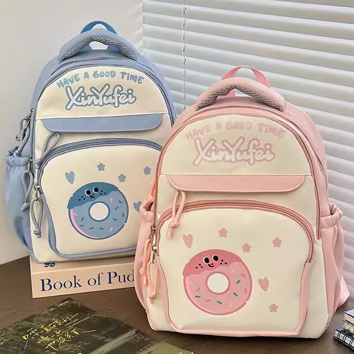 可爱甜甜圈轻便幼儿园小学生书包