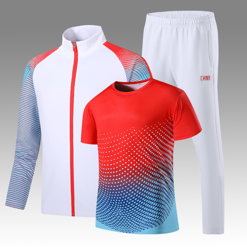 24春秋中国队运动服套装三件套男