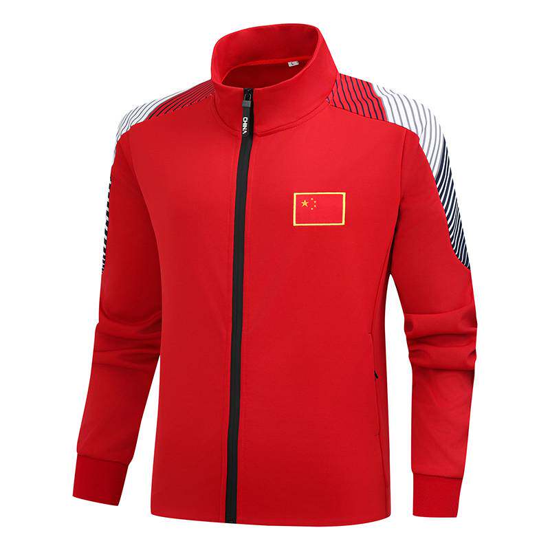 2026运动服男女开衫单衣透气吸汗潮流立领亲子外套体育跑步训练服