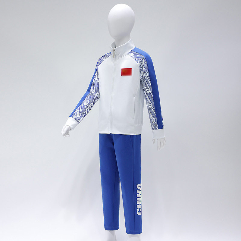 2021春季新品亲子款训练立领套装 男女体育生跑步训练团体服