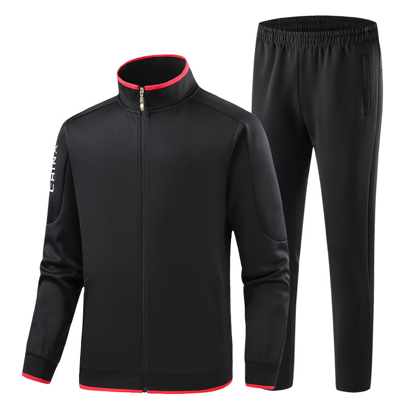 武术教练服中国队运动服套装印字领奖出场队服体育生训练服春秋款