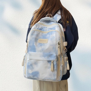 书包男生高中生初中生减负护脊电脑双肩包女高级感小众背包大学生