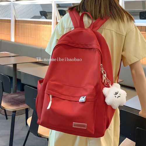 猫摩登雅小清新书包初中女生