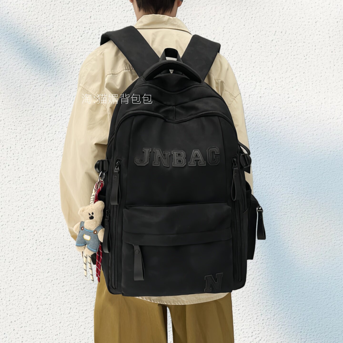 书包男生高中生中学生减负护脊初中生大容量尼龙双肩包女轻便背包