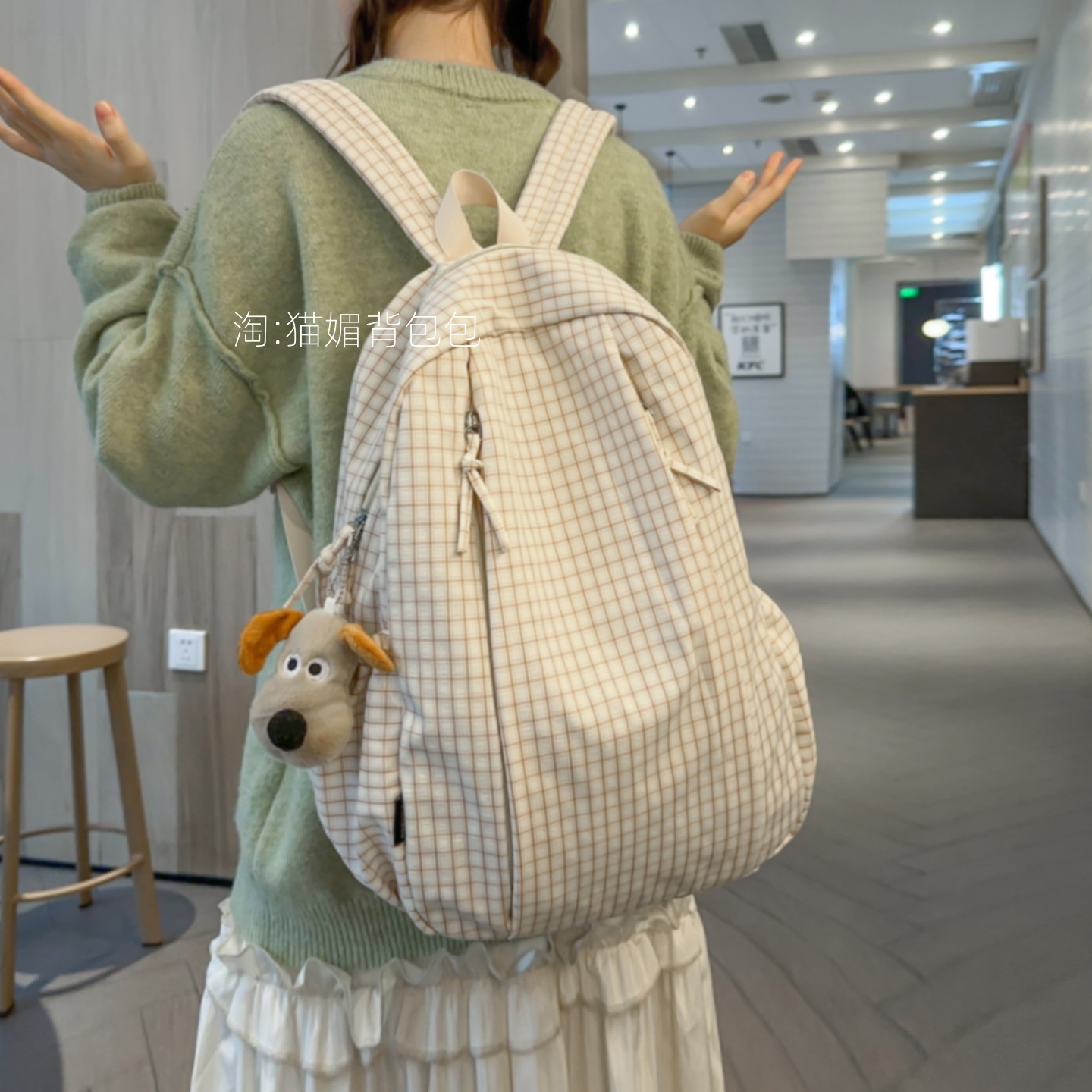 猫摩登雅小学生书包ins小众女