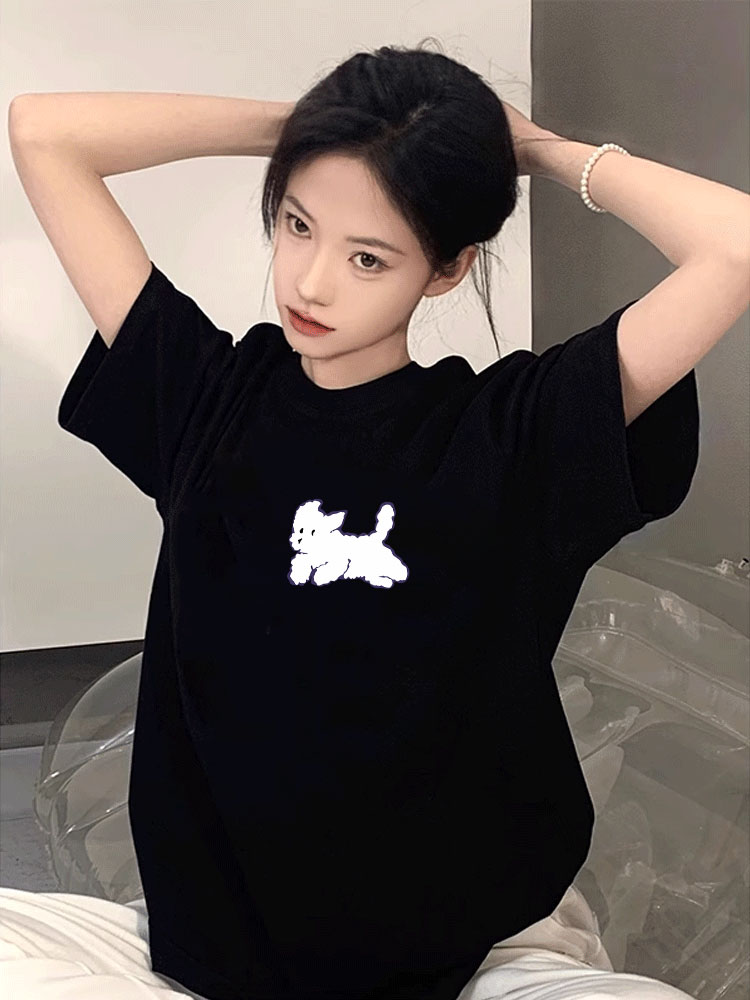 260g重磅纯棉短袖T恤女