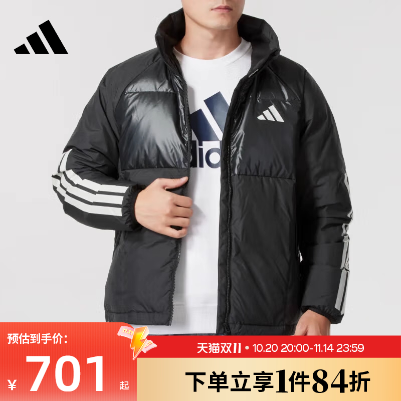 阿迪达斯运动休闲羽绒服