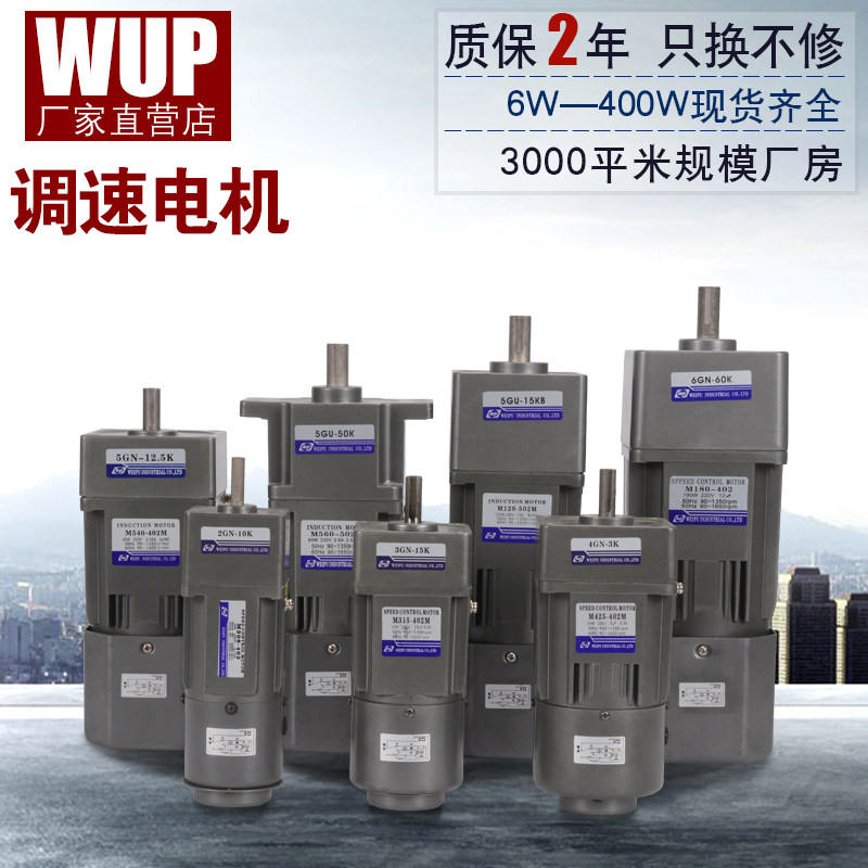 厂家直销250W-400W调速定速电机220V 380V微型交流齿轮减速马达