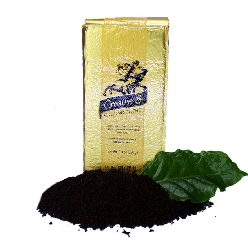 2包起包邮 中原8号咖啡粉250g 越南G7咖啡滴滴壶手冲咖啡机摩卡壶