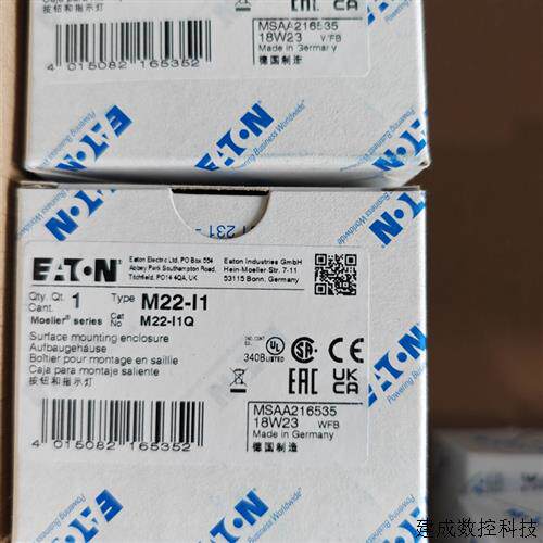 议价伊顿穆勒M22-I1一位按钮盒UL认证CSA认证