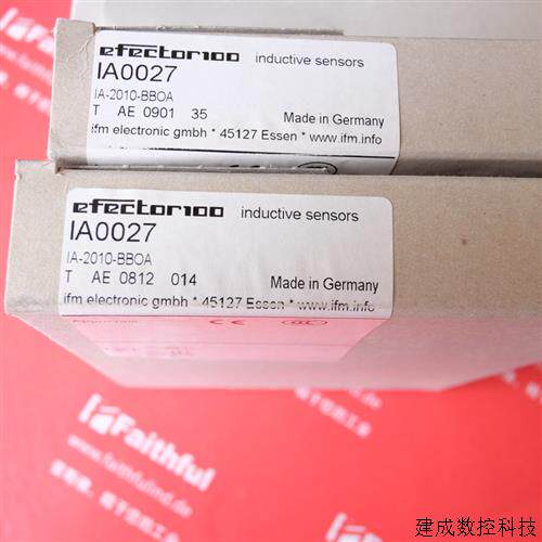 议价IFM IA0027 易福门全新电感式感测器 IA-2010-BBOA