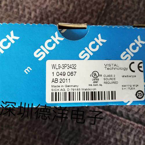 议价德国SICK西克1049067 WL9-3P3432传感器原装正品现货