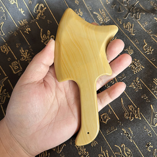 纯黄刮痧斧头泗水正品砭石点穴按摩经络板